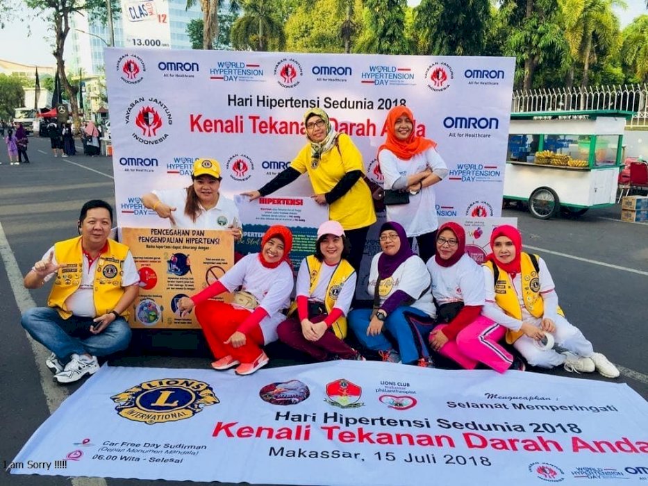 Kegiatan 3 clubs di Makassar – Hari Hipertensi se Dunia